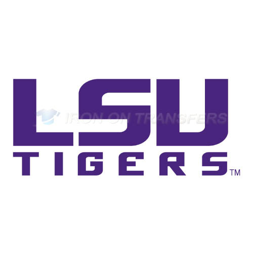LSU Tigers Logo T-shirts Iron On Transfers N4918 - Click Image to Close